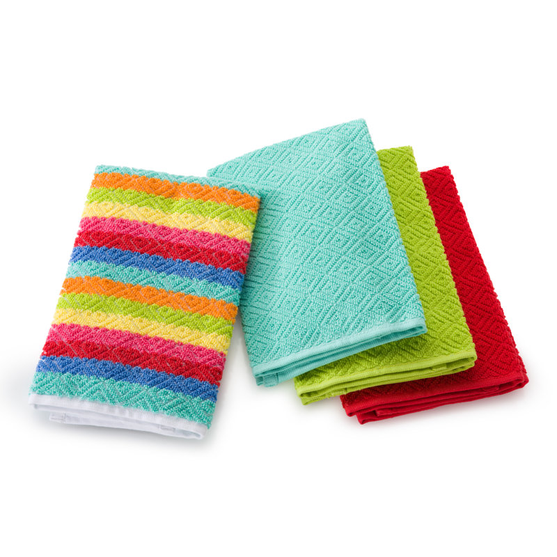 Fiesta Diamonte 4 Piece Bar Mop Towel Set & Reviews Wayfair